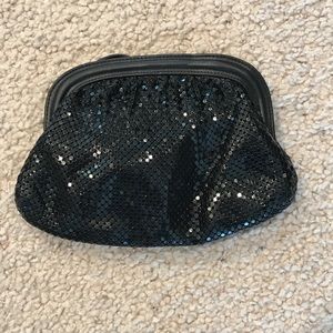 Black Sequin Vintage Purse